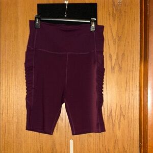 RXB Purple Bike Shorts High-Waisted Athletic Wear